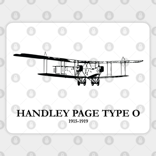 Handley Page Type O World War I British Bomber Magnet by Lakeric